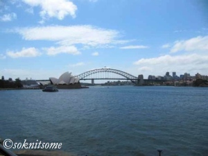 Sydney Opera House and the Harbour Bridge.